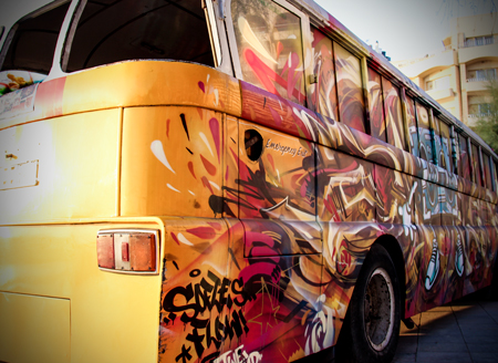 Graffiti Bus - Sliema Street Arts Festival 2013