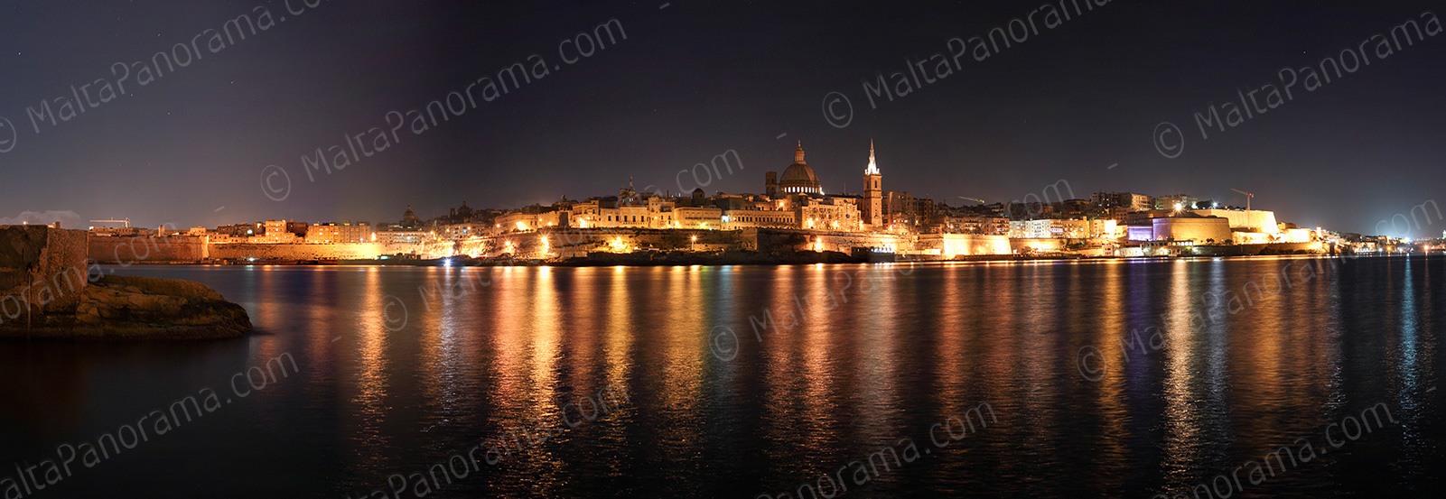 City of Valletta by Night